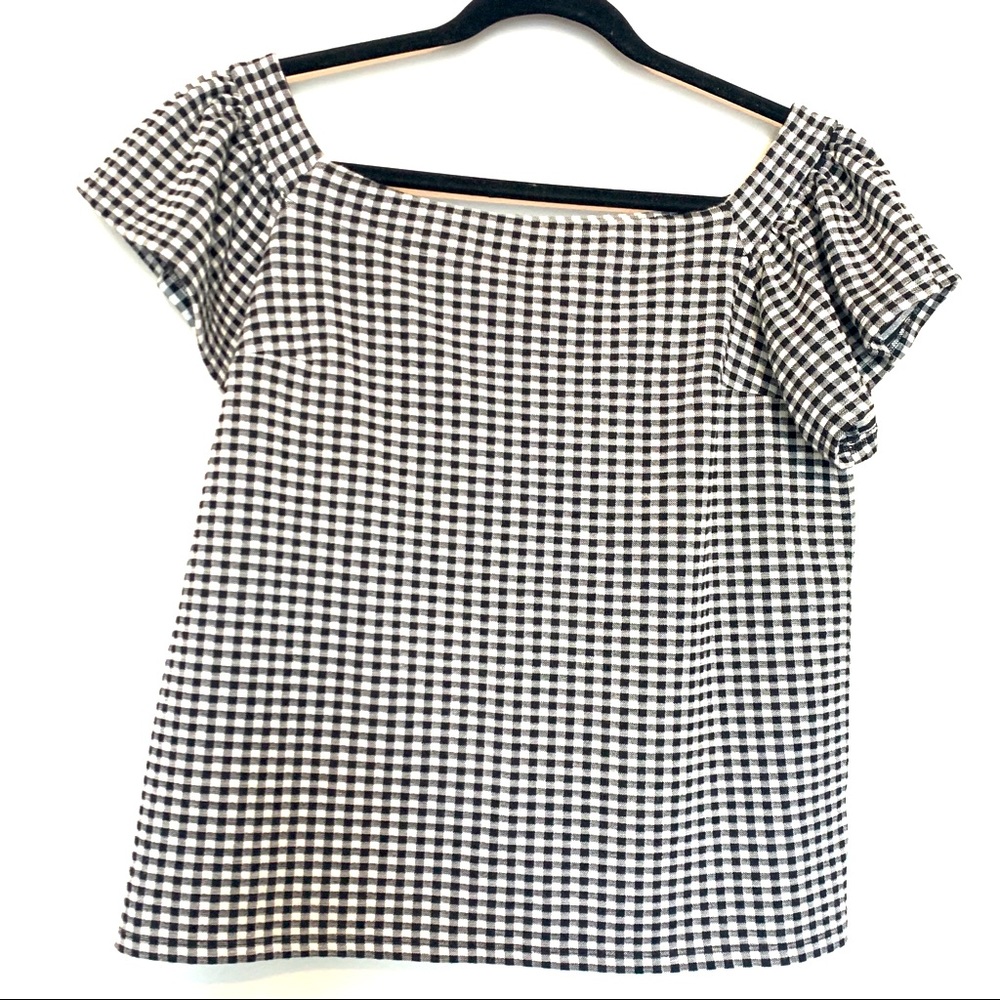 Express checkered blouse